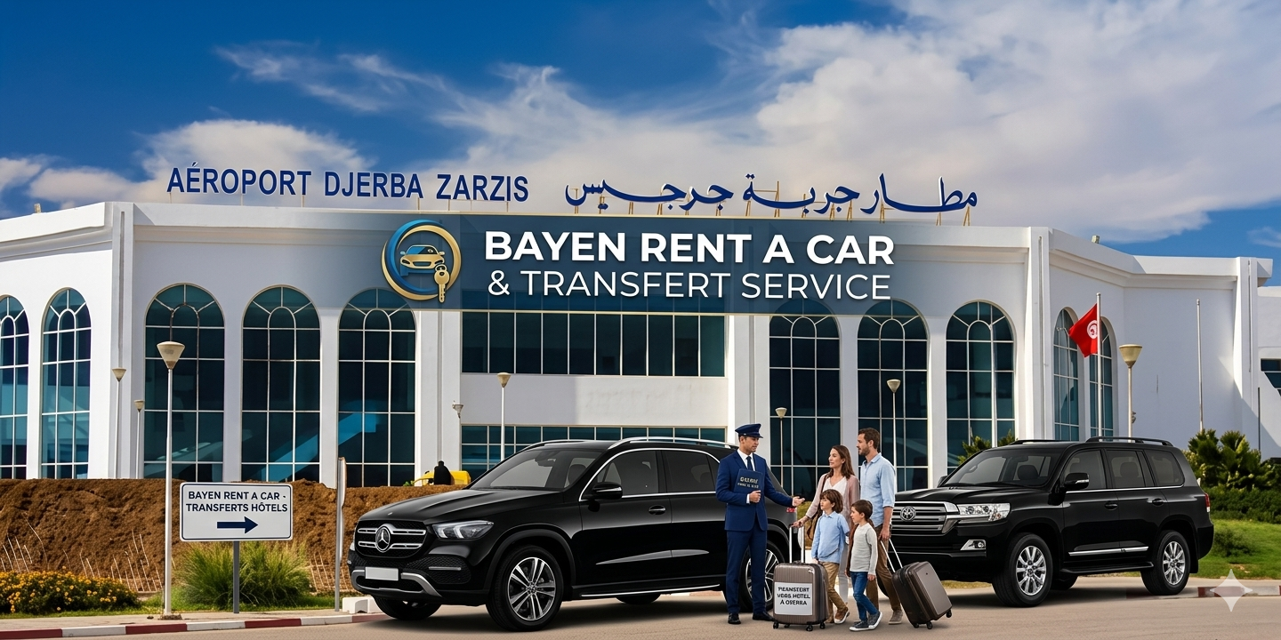 Transfert Aéroport Djerba-Zarzis – Hôtel à Djerba